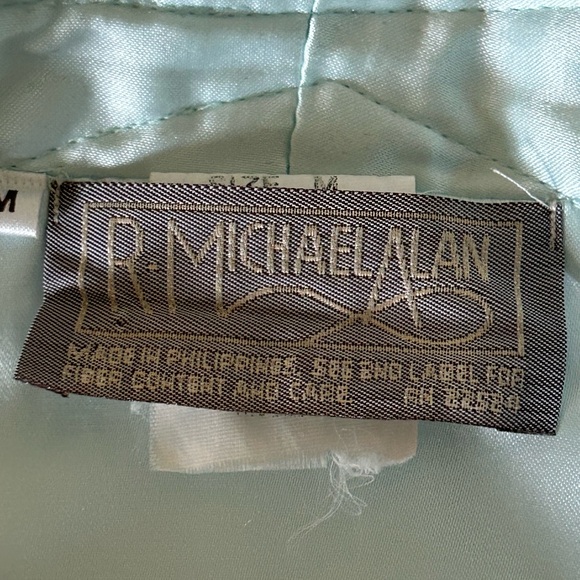 Beautiful R. Michael Alan SATIN Robe-NIGHT GOWN-LINGERIE MINT GREEN SIZE Medium - Picture 8 of 10